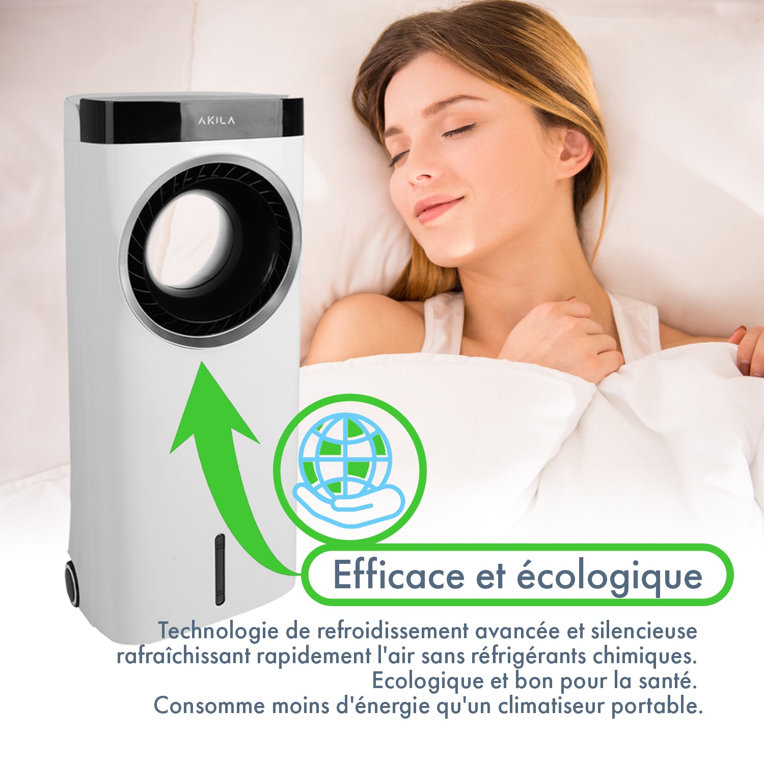 MIZUKI - Rafraichisseur d'air 3 en 1 - 75W