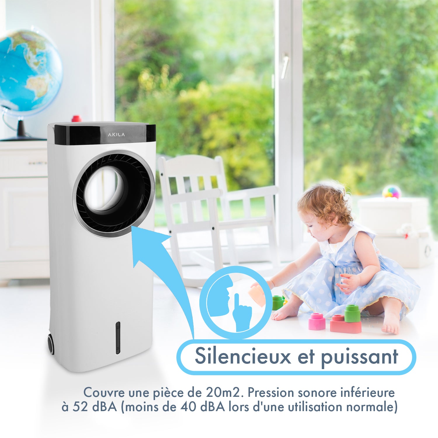 MIZUKI - Rafraichisseur d'air 3 en 1 - 75W