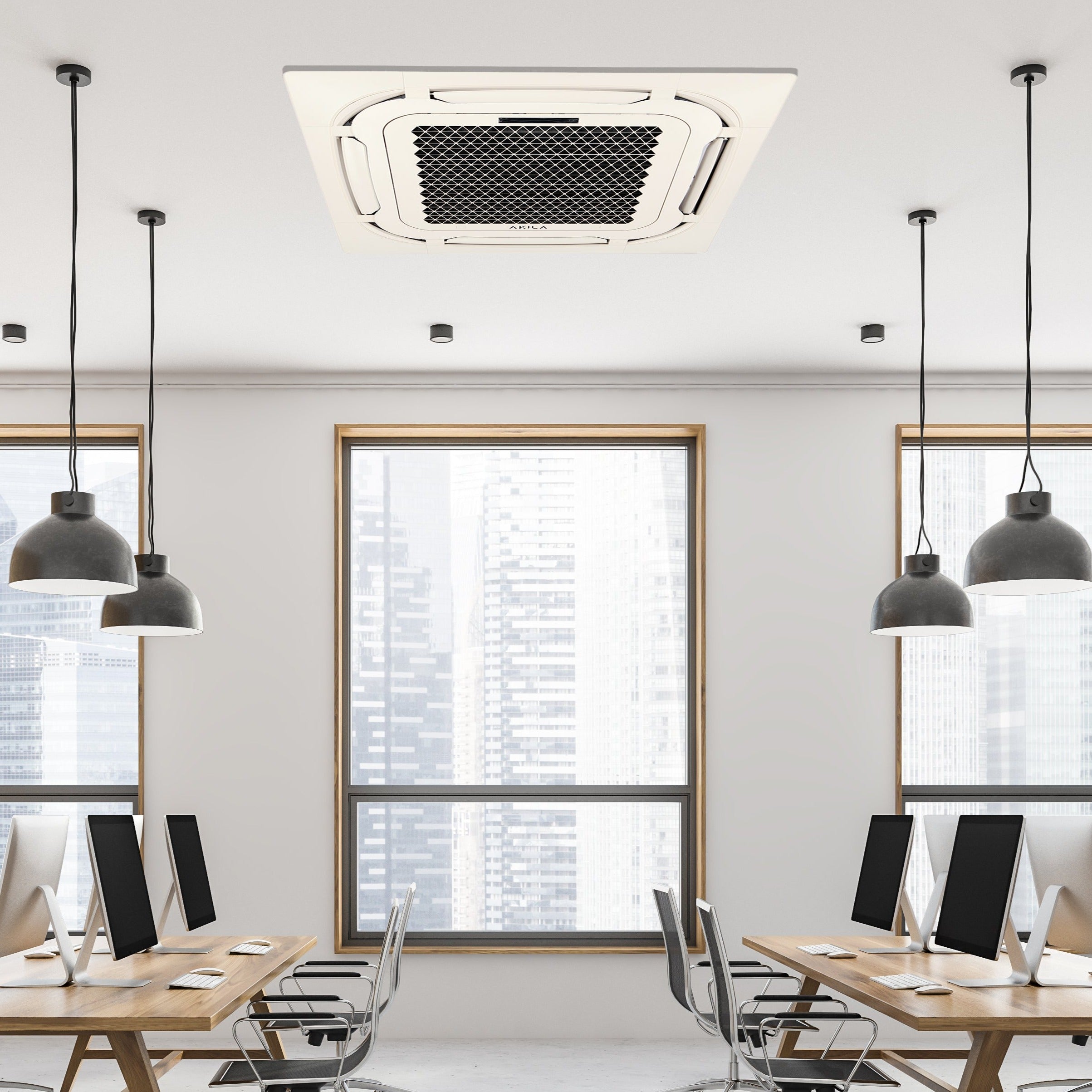 HARUKI 18 - CLIMATISEUR RÉVERSIBLE MONO-SPLIT CASSETTE - 18000 BTU - 5600W