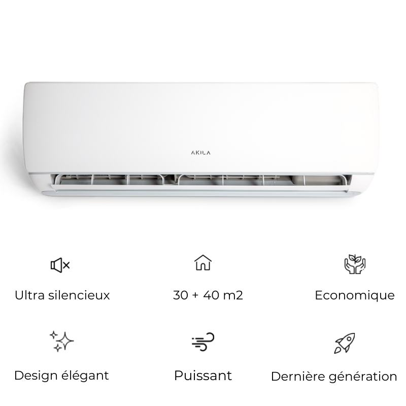 OBAMI - Ar condicionado reversível - Bi-split - 6200W