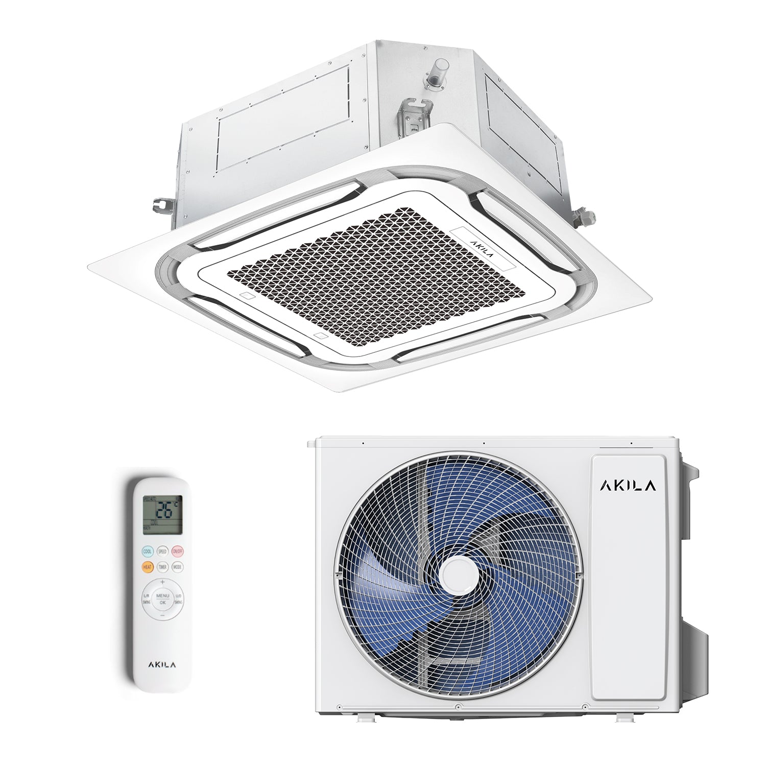 HARUKI 18 - AIRE ACONDICIONADO REVERSIBLE DE CASSETTE MONO-SPLIT - 18000 BTU - 5600W